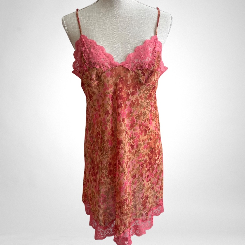 Victoria's Secret Floral Mesh Sleep dress Size L